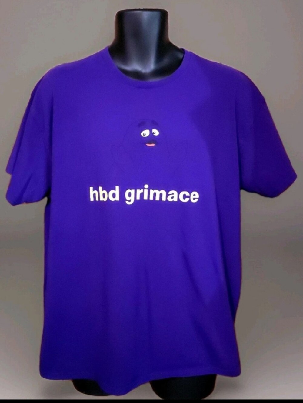 2023 HBD Mcdonald's Grimace Happy  Birthday Purple T-shirt US XL